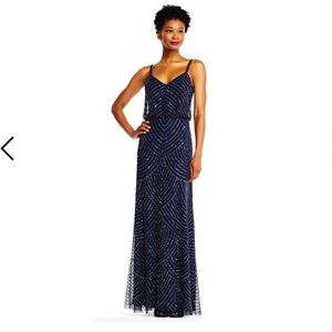 Adrianna Papell Long blouson gown